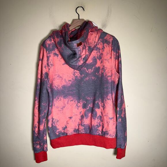 WANNAKOME pink acid wash oversized body hoodie L - Picture 4 of 7